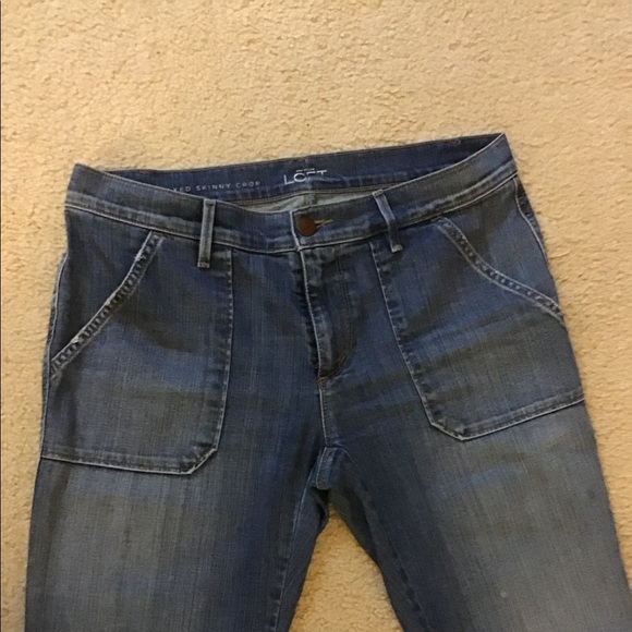 Lot of 2 Anne Taylor’s Loft cropped jeans. - Picture 3 of 4